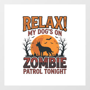 Zombie Dog Patrol Vintage Halloween Shirt Design_1