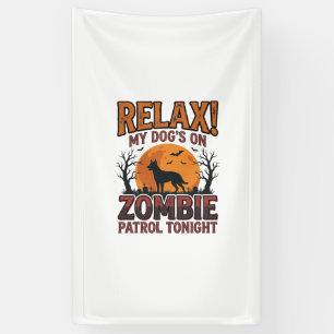 Zombie Dog Patrol Vintage Halloween Shirt Design_1 Banner