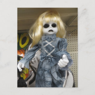 Zombie Doll Postcard
