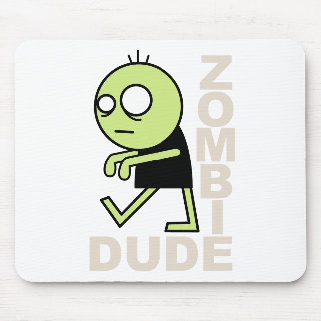 Zombie Dude Mouse Pad (Front)
