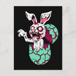Zombie Easter Bunny Postcard
