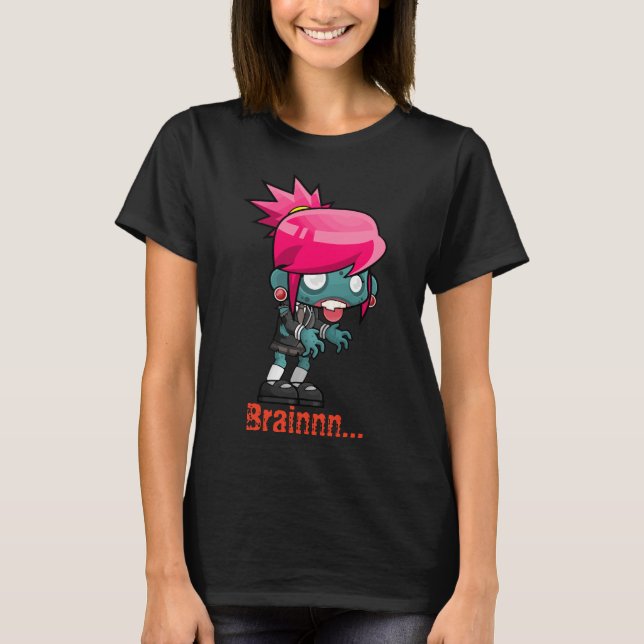 Zombie Eat Brain 2 T-Shirt (Front)