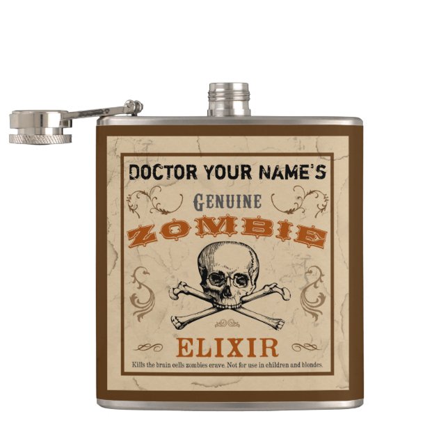 Zombie Elixir Customisable Flask (Opened)
