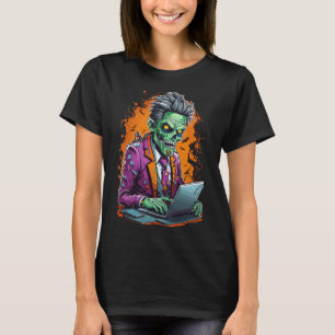 Zombie en la Cubicle   Halloween T-Shirt
