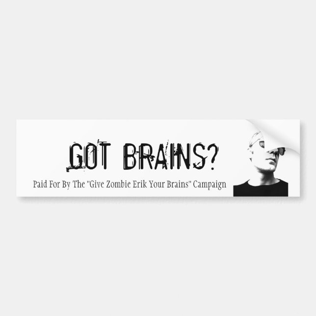 Zombie Erik Bumper Sticker (Front)