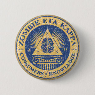 Zombie Eta Kappa 6 Cm Round Badge