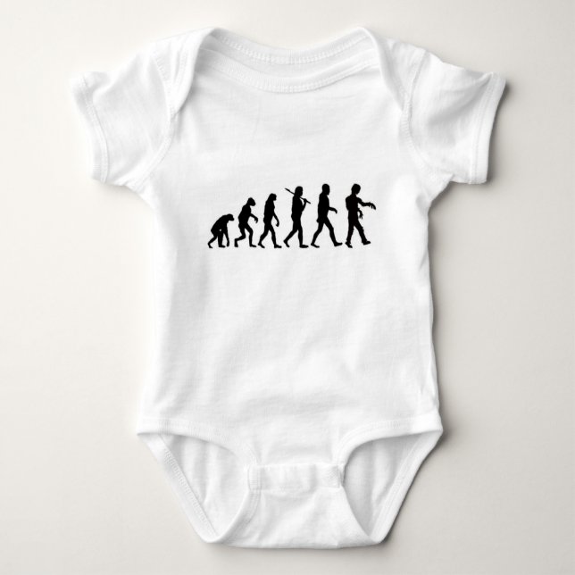 ZOMBIE EVOLUTION BABY BODYSUIT (Front)