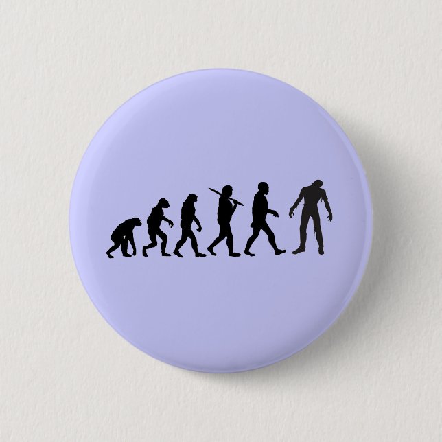 Zombie Evolution T-shirt Design 6 Cm Round Badge (Front)