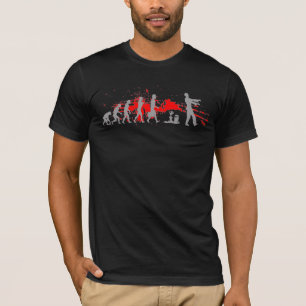 Zombie Evolutionary evolution chart funny science T-Shirt
