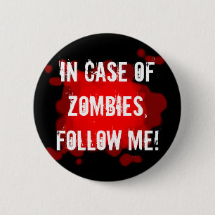 Zombie Expert (black) 6 Cm Round Badge