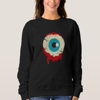 Zombie Eyeball Halloween Party Scary Zombies Famil Sweatshirt