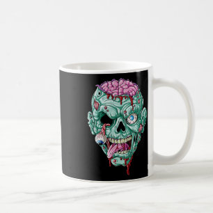 Zombie Face Brain Halloween Boys Men Women Girls S Coffee Mug