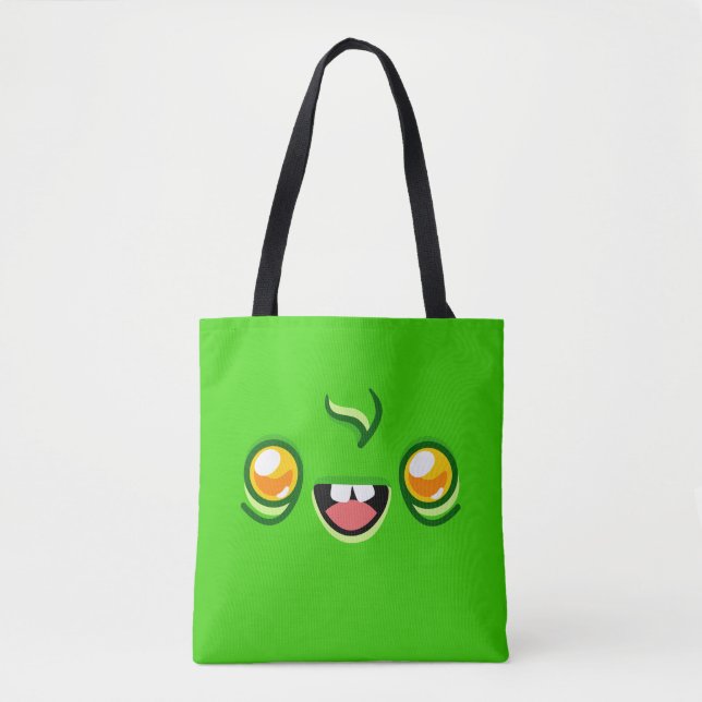 Zombie Face - Happy Jump Tote Bag (Front)