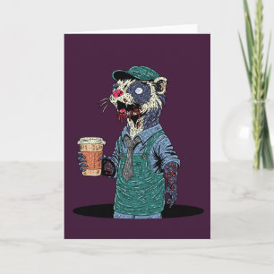 Zombie Ferret Barista Card