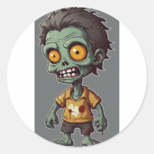 Zombie Friends collection Classic Round Sticker