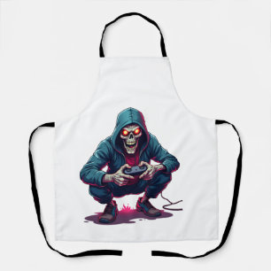 Zombie Gamer � Funny Halloween Gaming Shirt Apron