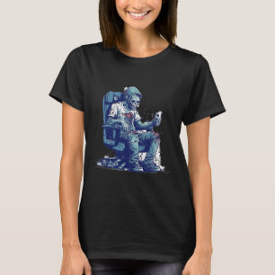 Zombie Gamer Halloween Costume Gaming Video-game C T-Shirt
