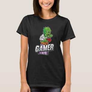 Zombie Gamer Lazy Halloween Costume Cool Video Gam T-Shirt
