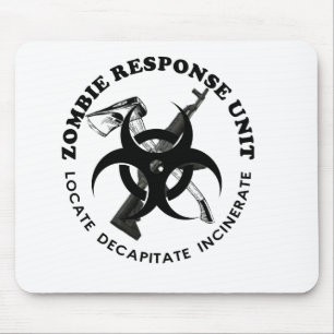 Zombie Gift Response Team Gifts Customise Mouse Pad