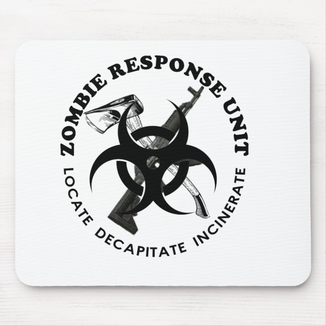 Zombie Gift Response Team Gifts Customise Mouse Pad (Front)