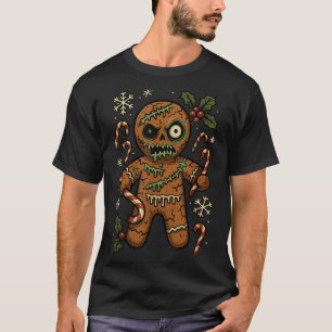 Zombie Gingerbread Man Christmas Zombie T-Shirt