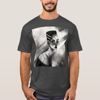 Zombie Gloomy Girl with Green Eyes T-Shirt