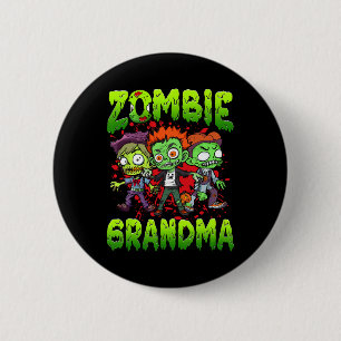 Zombie Grandma Halloween Costume Family Matching 6 Cm Round Badge
