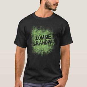 Zombie grandpa cool lazy halloween costume zombies T-Shirt