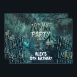 Zombie Graveyard Birthday Party Invitations<br><div class="desc">Zombie Graveyard Birthday Party Invitations</div>