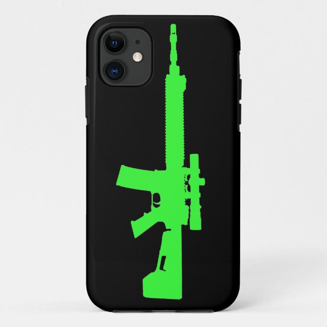 Zombie Green AR-15 iPhone 5 Universal Case (Back)