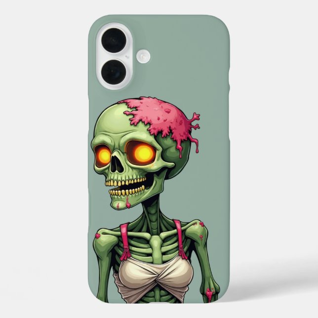 Zombie green monster Halloween- 31 October Case-Mate iPhone Case (Back)