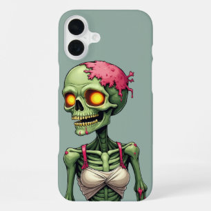 Zombie green monster Halloween- 31 October iPhone 16 Plus Case
