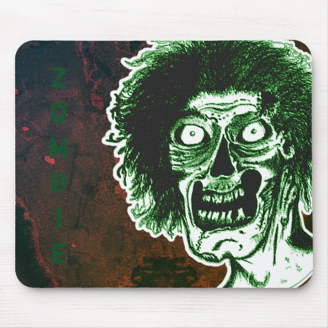 ZOMBIE- Green Mouse Pad (Front)
