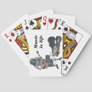 Zombie Guitar Musician Life Playing Cards