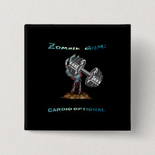 Zombie Gym: Cardio Optional Zombie Gym 15 Cm Square Badge