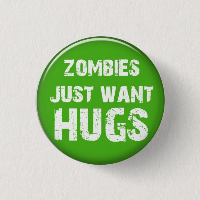 Zombie Halloween button (Front)