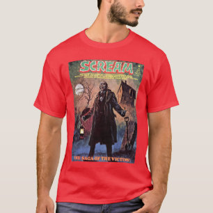 Zombie Halloween Horror Vintage Comic Book Retro F T-Shirt