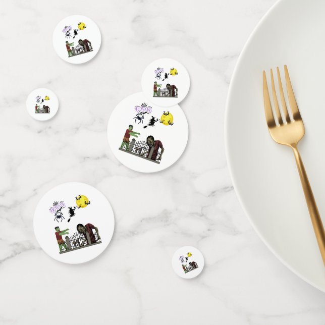 Zombie Halloween Land Table Confetti (Group)