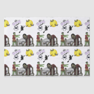 Zombie Halloween Land Tissue Paper