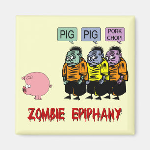Zombie Halloween Magnet