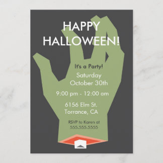 Zombie Halloween Party Invitation