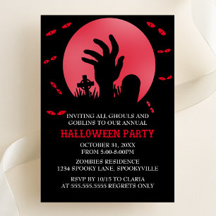 Zombie Halloween Party Invitation