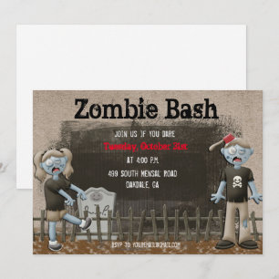 Zombie Halloween Party Invitation