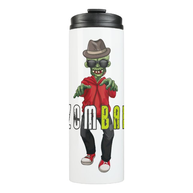 Zombie Halloween  Thermal Tumbler (Front)