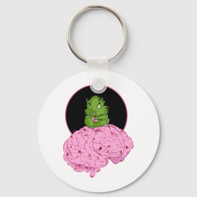 Zombie Hamster Key Ring (Front)