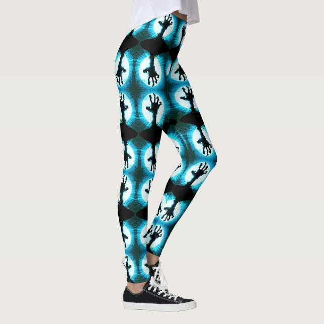 Zombie Hand in Moonlight Leggings (Right)