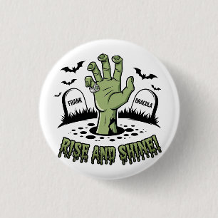 Zombie Hand Rising Halloween Design Fun and Spooky 3 Cm Round Badge