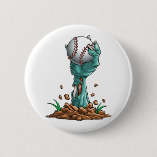 Zombie Hands Baseball Funny Halloween Horror Scary 6 Cm Round Badge