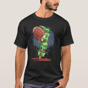 Zombie Hands football Ball  Halloween Horror Scary T-Shirt