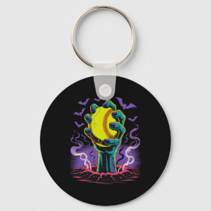 Zombie Hands Holding Softll Halloween Player Key Ring